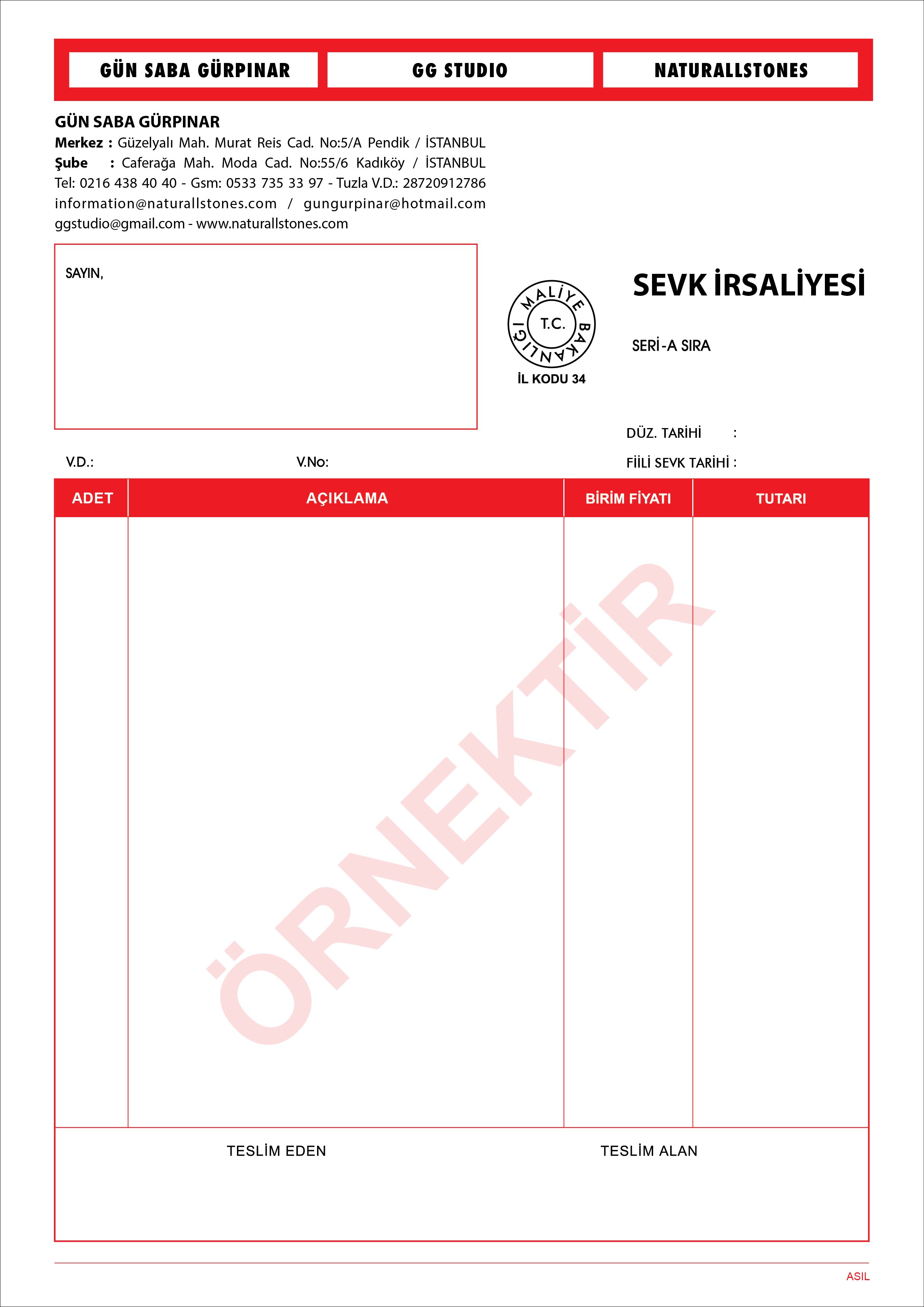 Sevk rsaliyesi
